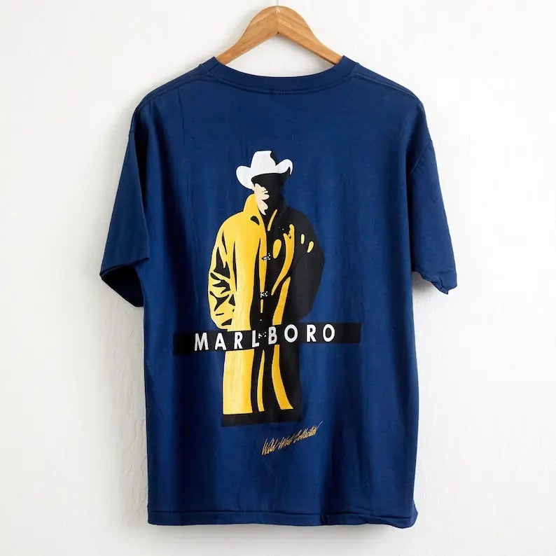 1990s Marlboro Cowboy T-shirt, sweater and Hoodie 2 sides
