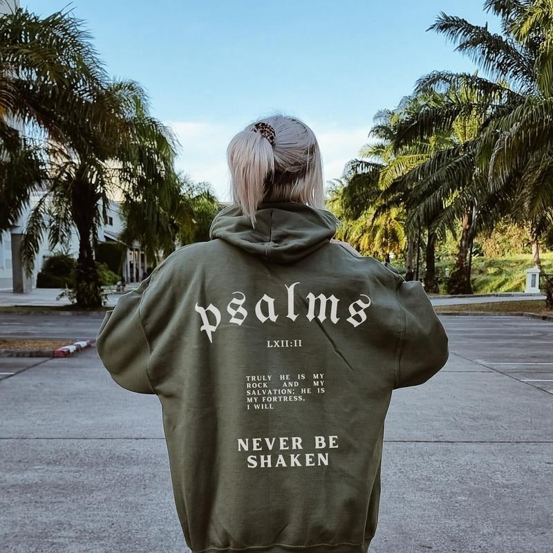 2 sides Psalm Christian Hoodie Bible Verse Hoodie Christian Merch Men Christian Streetwear Jesus Hoodie Oversize Christian Sweatshirt Jesus Apparel T-shirt, sweater and Hoodie