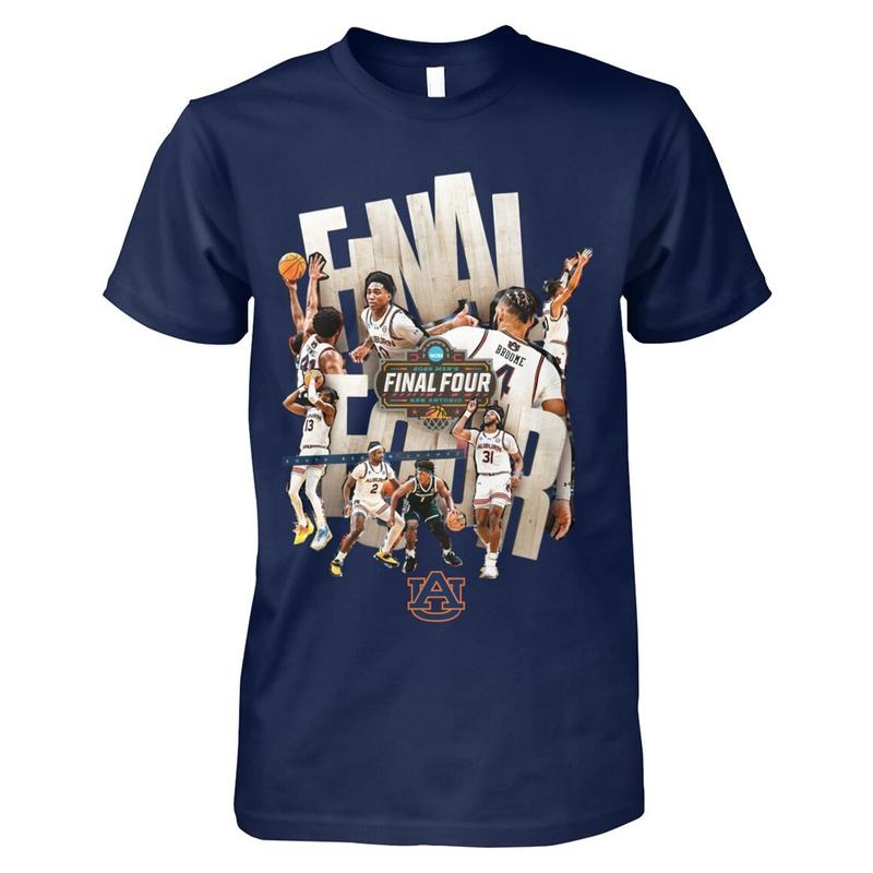 Auburn Final Four Shirt, 2025 NCAA Final Four T-Shirt, College Merch, Graphic Tee for Fans