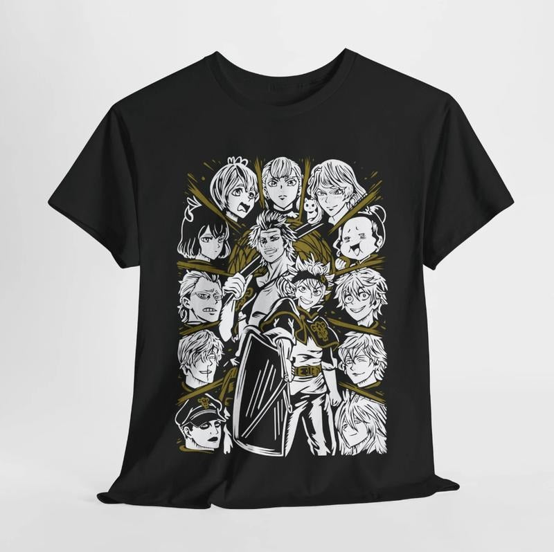 Black Clover T-Shirt, Anime Shirt, Asta Shirt, The Black Bulls, Japanese Anime, Manga Shirt, Anime Lovers Shirt, Graphic Anime Tee Menswear Top