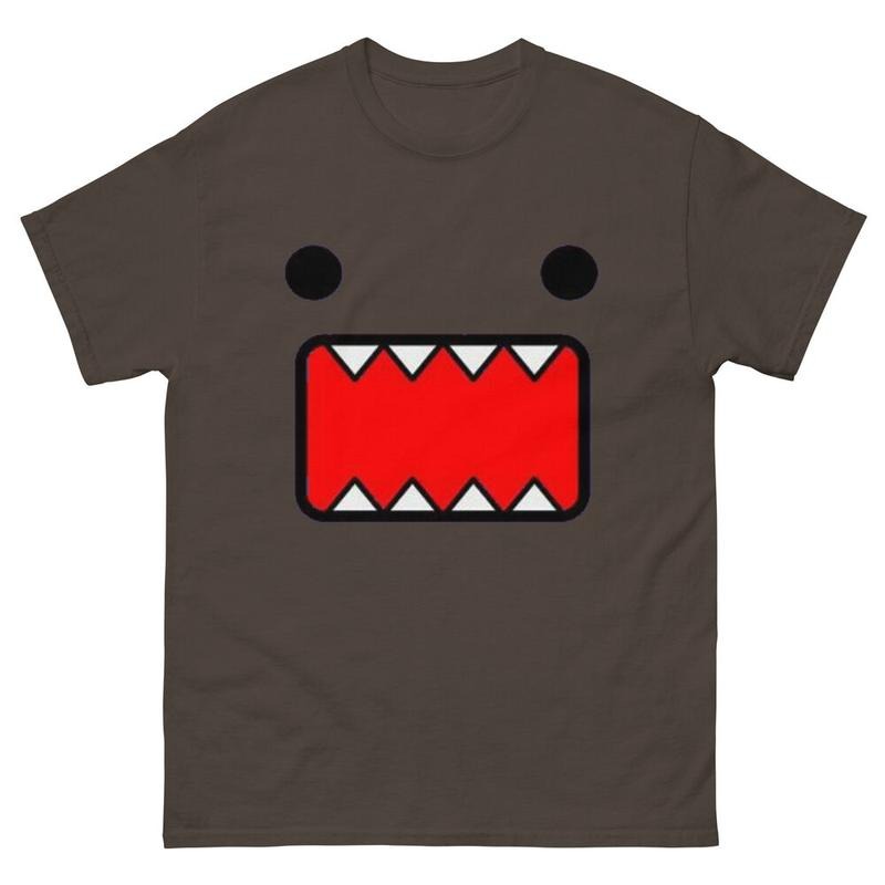 Brown Domo Kun t shirt affliction grunge y2k scene emo hot topic punk tapout