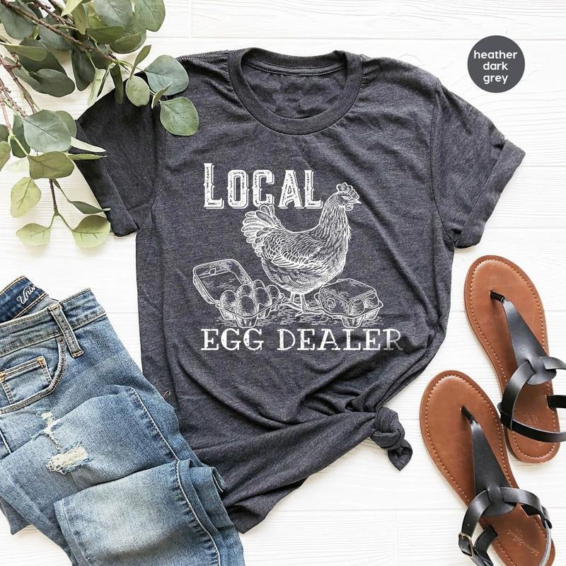 Christian Easter Shirts, Local Egg Dealer T-Shirt, Happy Easter Gifts, Retro Chicken Shirt, Farm T-shirt, sweater and Hoodie