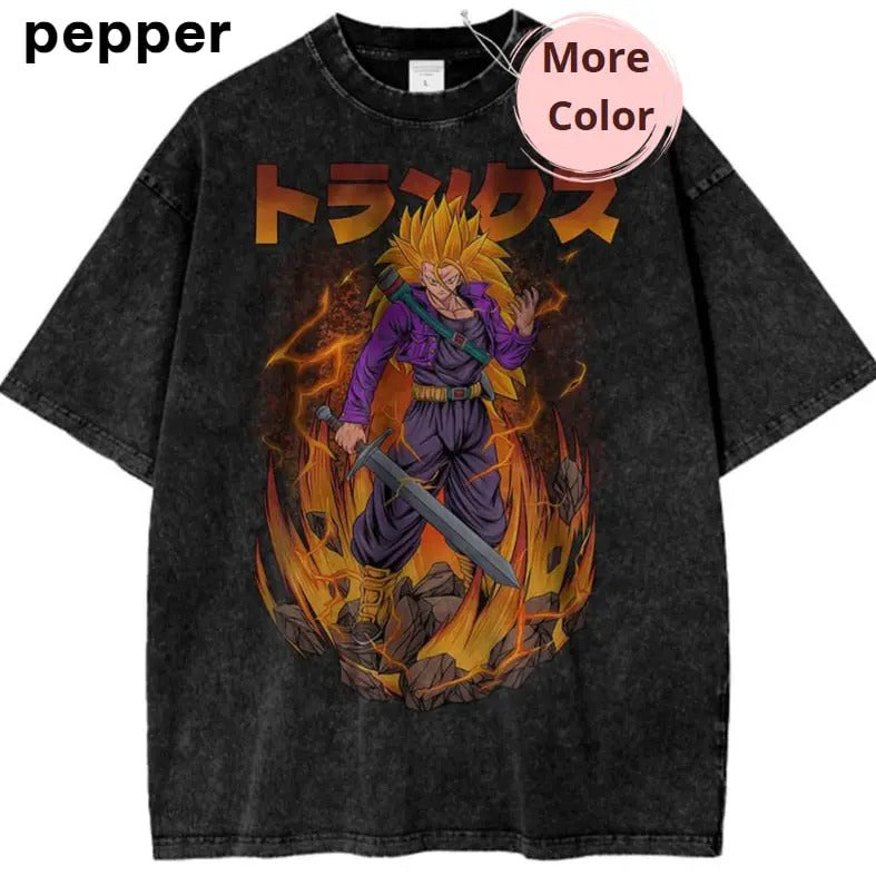 Future Trunks Dragon Ball Z Shirt, Vintage Anime T-Shirt, anime Graphic Tee, vintage clothing men, anime clothing, Menswear Top Tshirt Shortsleeve