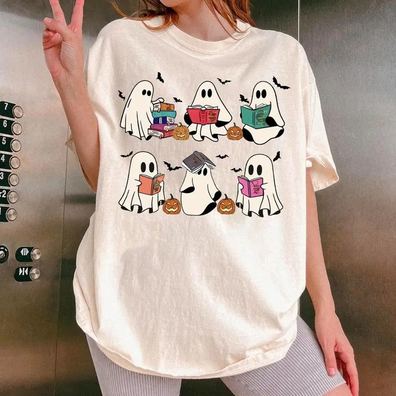 Ghost Book Shirt, Acotar Ghost Shirt, Halloween Book TShirt, SJM Halloween T-Shirt, Bookish Ghost Sweatshirt, Book Ghosts Shirt, Ghost Halloween Shirt, Halloween Gift For Book Lover, shirt hot trend 2025