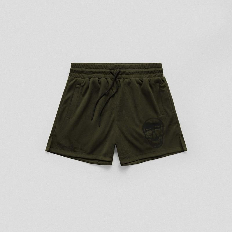 Gymreapers Mesh Training Shorts for Men - OD Green, Perfect for Summer Workouts, Weightlifting and Sports Activity