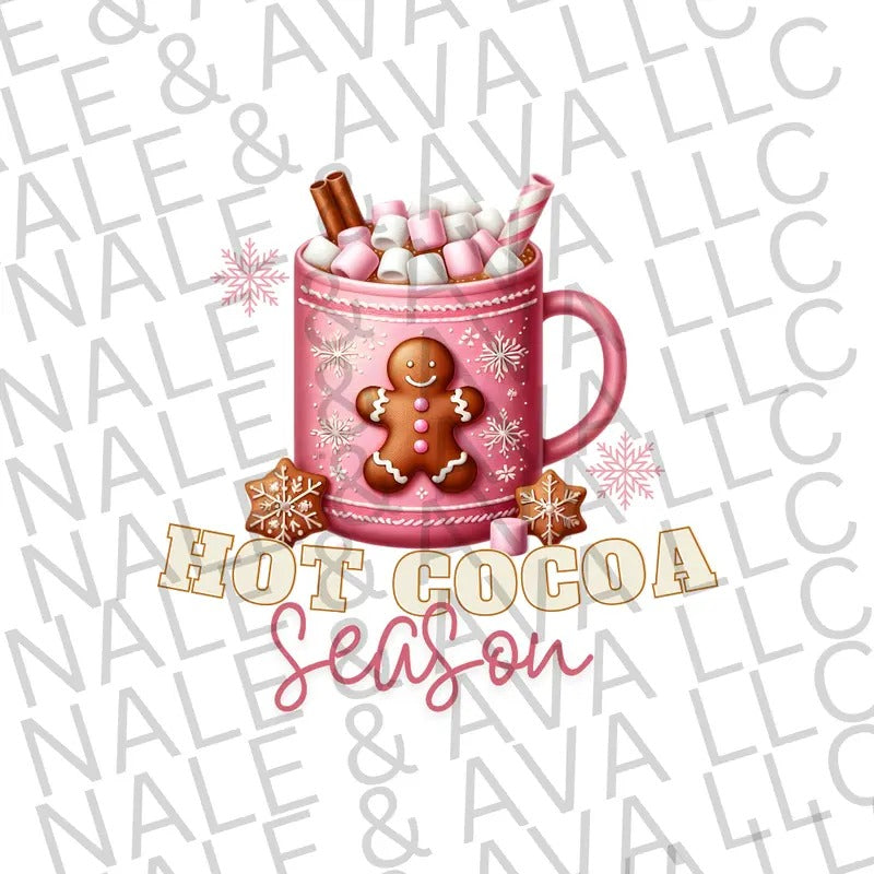 Hot Cocoa Season DTF Transfer ONLY