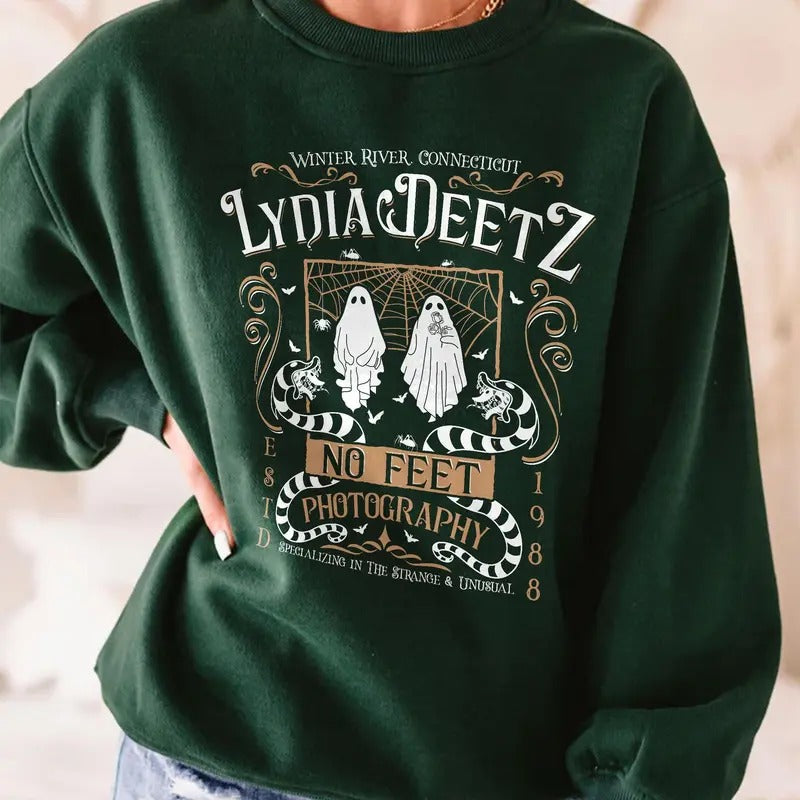 Lydia Deetz Photography Shirt Sweatshirt Hoodie, Beetlejuice Halloween Tshirt, Goth Halloween Shirt