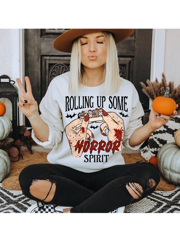 Rolling Up Some Horror Spirit Shirt | Spooky Halloween Shirt