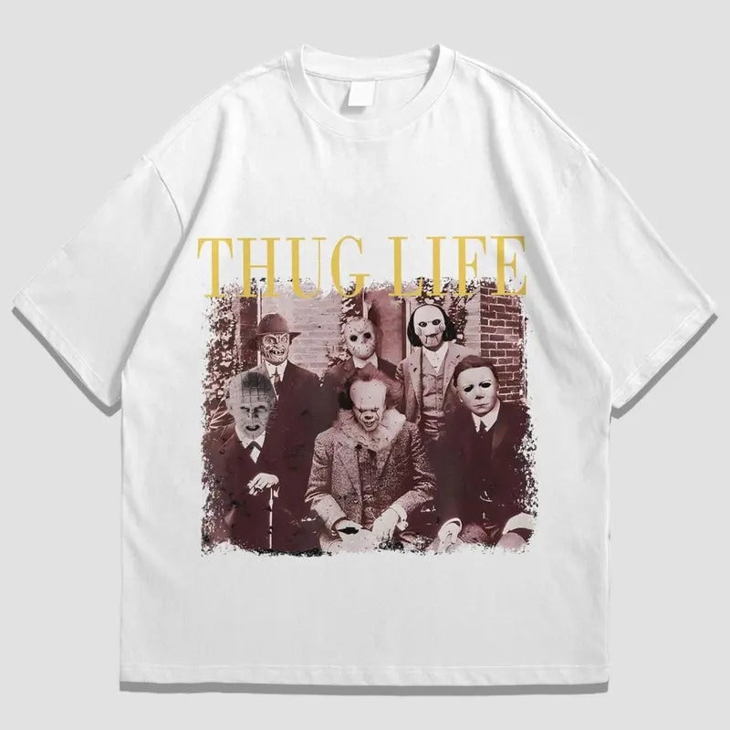Thug shirt Life Scary Film Shirt Horror Halloween Tee