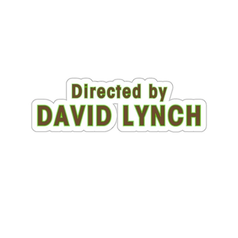 Twin Peaks Directed By David Lynch Sticker Cult Horror Sticker Twin Peaks Gift 90s Horror