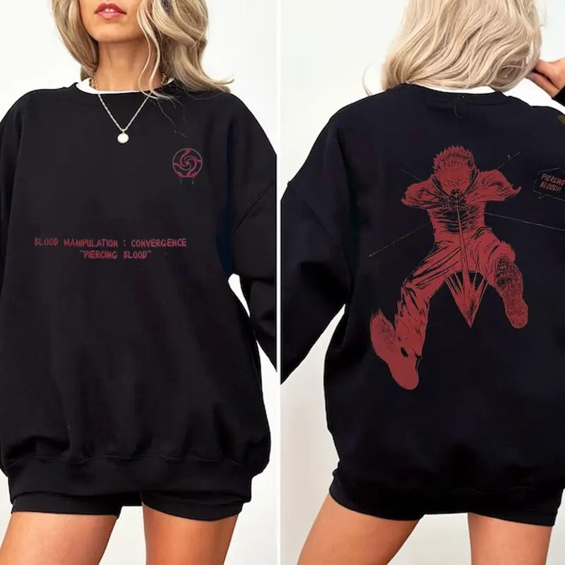 Vintage Ryomen Sukuna Shirt, Anime Sukuna T-shirt Hoodie Sweatshirt, Jujutsu Kaisen Sweatshirt Gift For Fans, Anime Manga Lovers Sweatshirt Hoodie, JJK Shirt, Anime Shirt, Anime T-shirt Sweatshirt Hoodie, Anime Lovers, Gift For Fans Cotton Menswear. Swe
