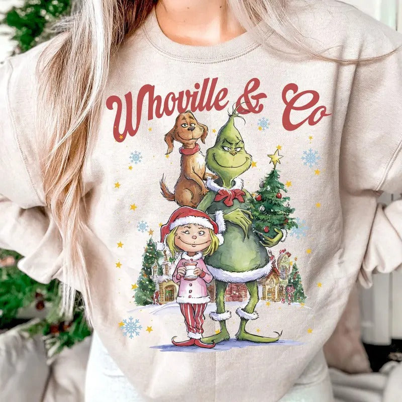 Whovillee Co Christmas Shirt, Retro Christmas Shirt, Christmas Shirt Design, Christmas Characters, Shirt, Christmas Gift Christmas Gift Idea 2024, Gift For Him, Gift For Her