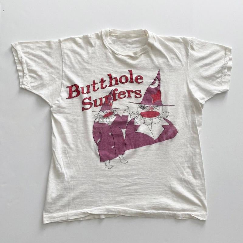 Bootleg Vintage Bu11hole Surfers Band T-Shirt, For Men/Women - Unisex Style, 100% Cotton, Menswear Tops Streetwear Tshirt graphic tee