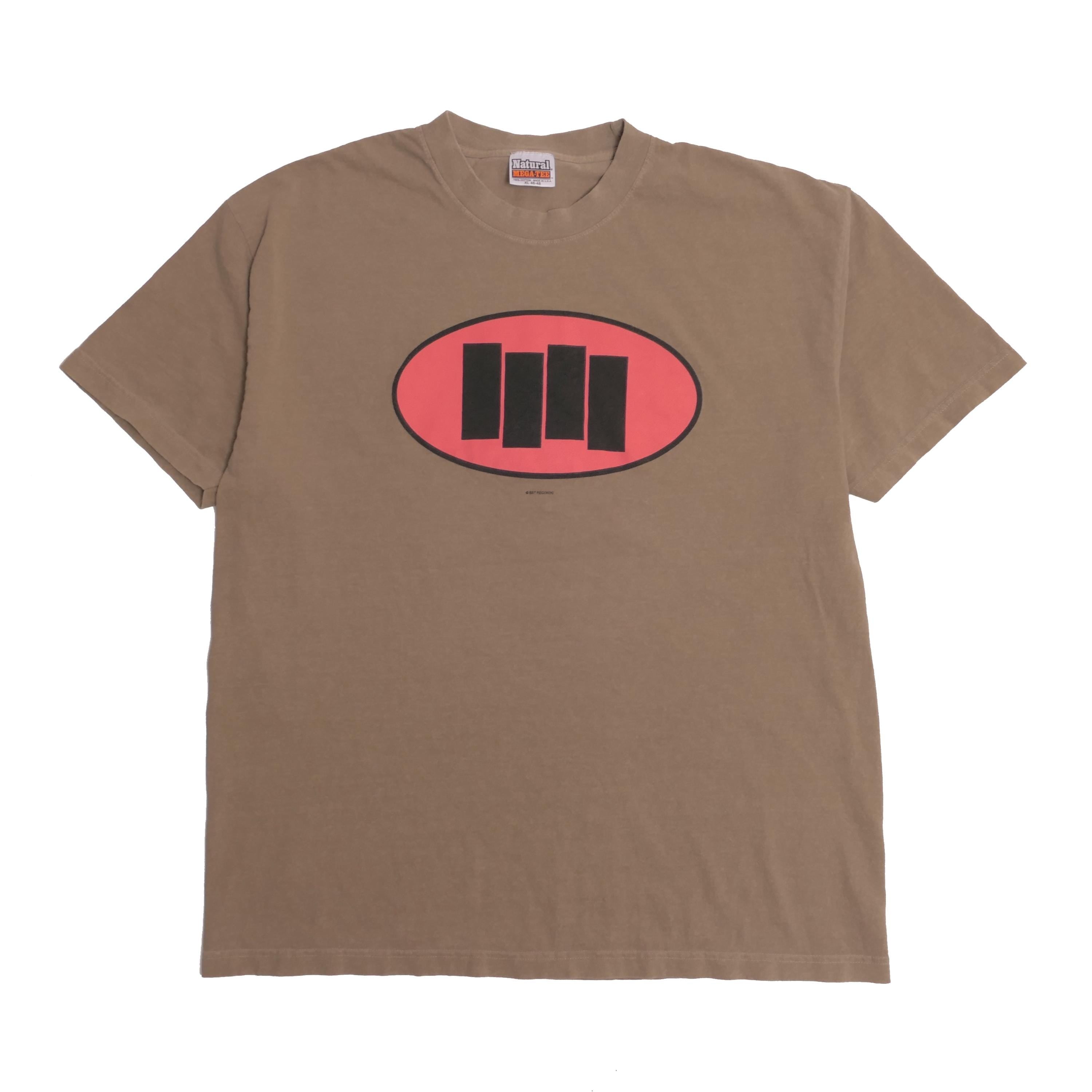 Black Flag Tee Faded Brown Red Oval Black Bars Album Art Vintage American Punk Rock Band Henry Rollins Sst Records Xl (1)