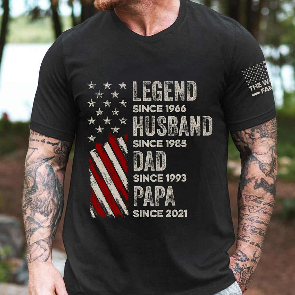 Personalized Legend Husband Dad Grandpa Custom Family Name July 4th Dad Dad America Father'S Day Dad (1)