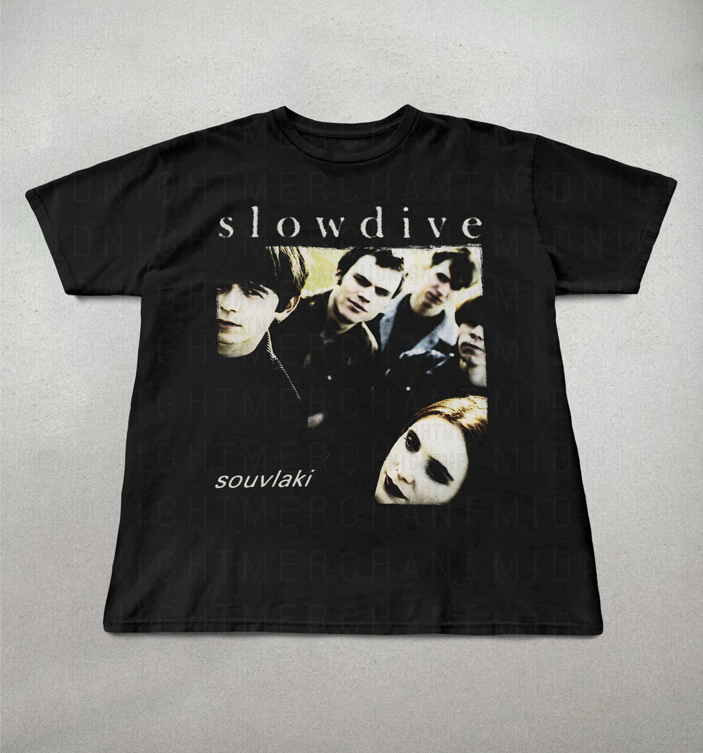Slowdive Soulvaki 90s Band Tees Alt Rock Band Tee 90s Sheogaze Slowdive Band Tee Retro (1)