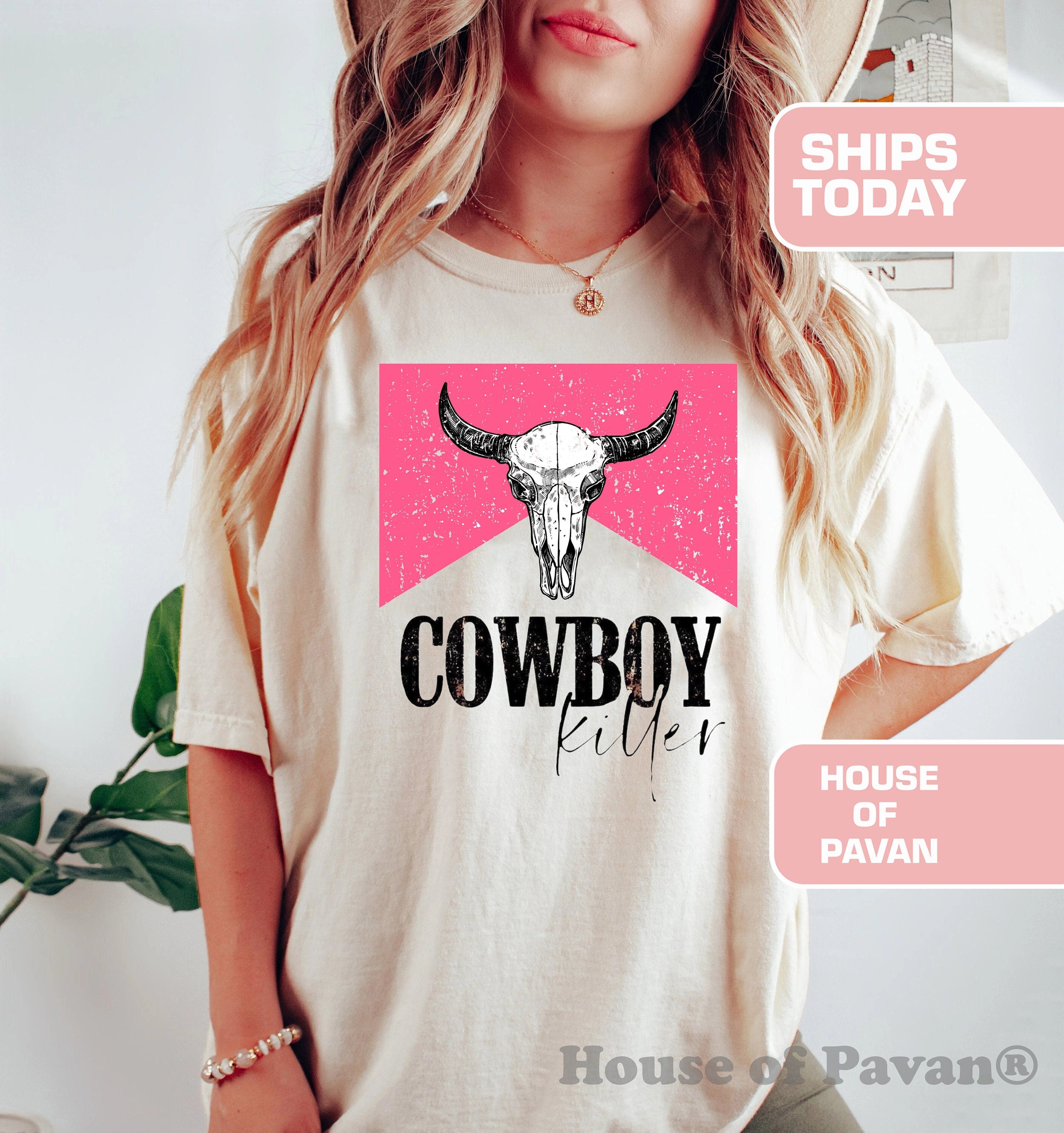 Western Cowboy Killer Country Music Vintage Inspired Tee Western Retro Comfort Colors (1)