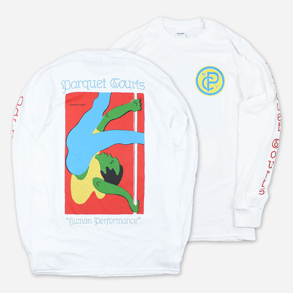 Showtime White Long Sleeve T-Shirt Hoodie, Sweatshirt | PureTeeCo.com (Image 1)