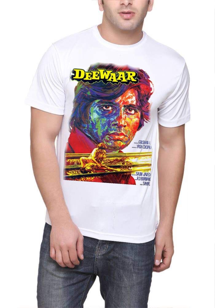 Amitabh Bachchan Half Sleeve White T-Shirt Style001 Hoodie, Sweatshirt | PureTeeCo.com