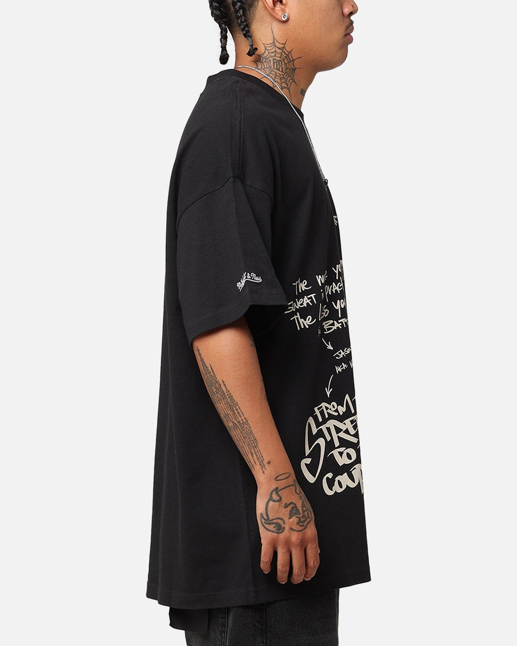 Mitchell & Ness Sacramento Kings Jason Williams Streetball T-Shirt Faded Black Hoodie, Sweatshirt | PureTeeCo.com (Image 4)