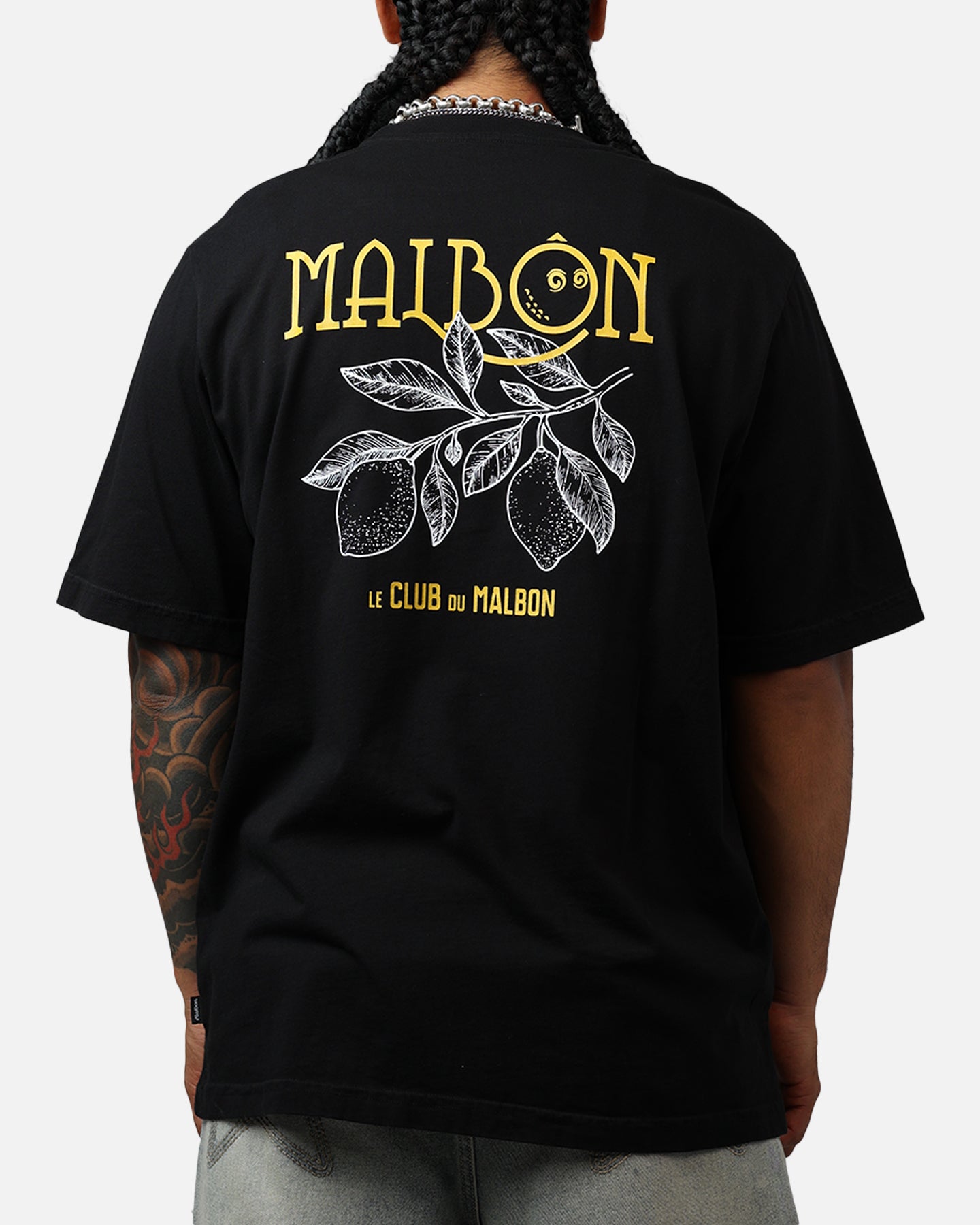 Malbon Citron Pocket T-Shirt Black Hoodie, Sweatshirt | PureTeeCo.com (Image 1)