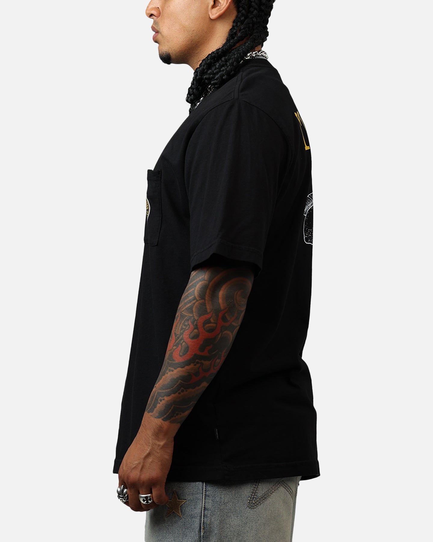 Malbon Citron Pocket T-Shirt Black Hoodie, Sweatshirt | PureTeeCo.com (Image 5)