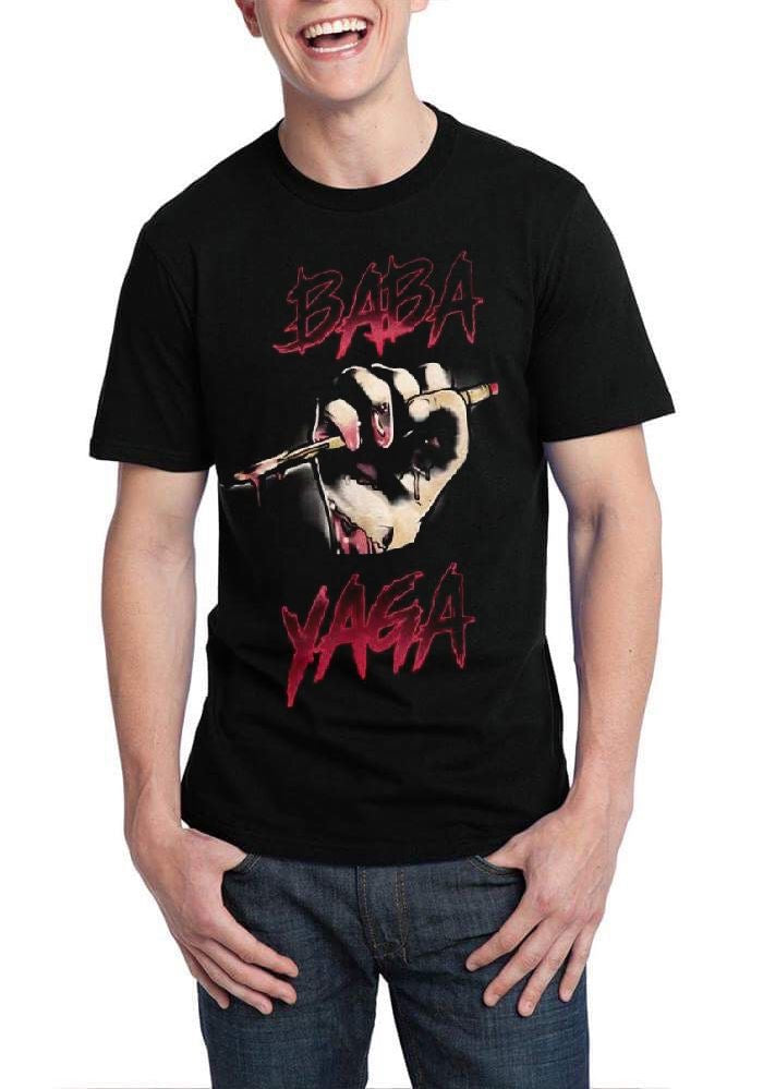 Baba Yaga Pencil T-Shirt Hoodie, Sweatshirt | PureTeeCo.com