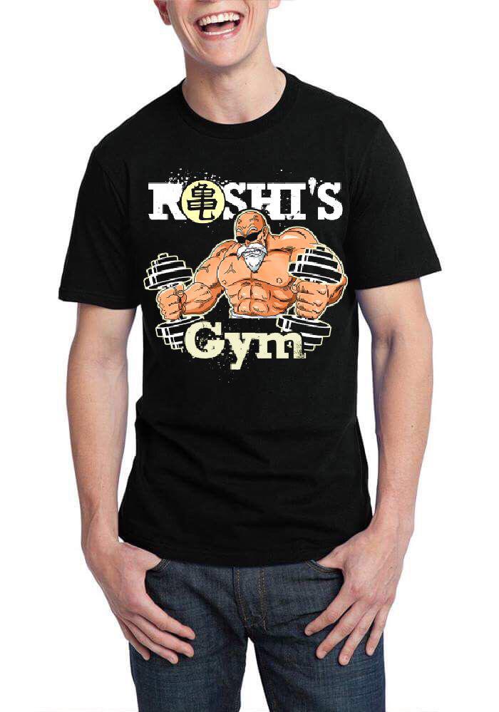 Roshiâ€™s Gym Black Half Sleeve T-Shirt Hoodie, Sweatshirt | PureTeeCo.com