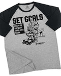 071. RAGLAN SET GOALS Funny Workout Gym T-Shirt for Men Hoodie, Sweatshirt | PureTeeCo.com