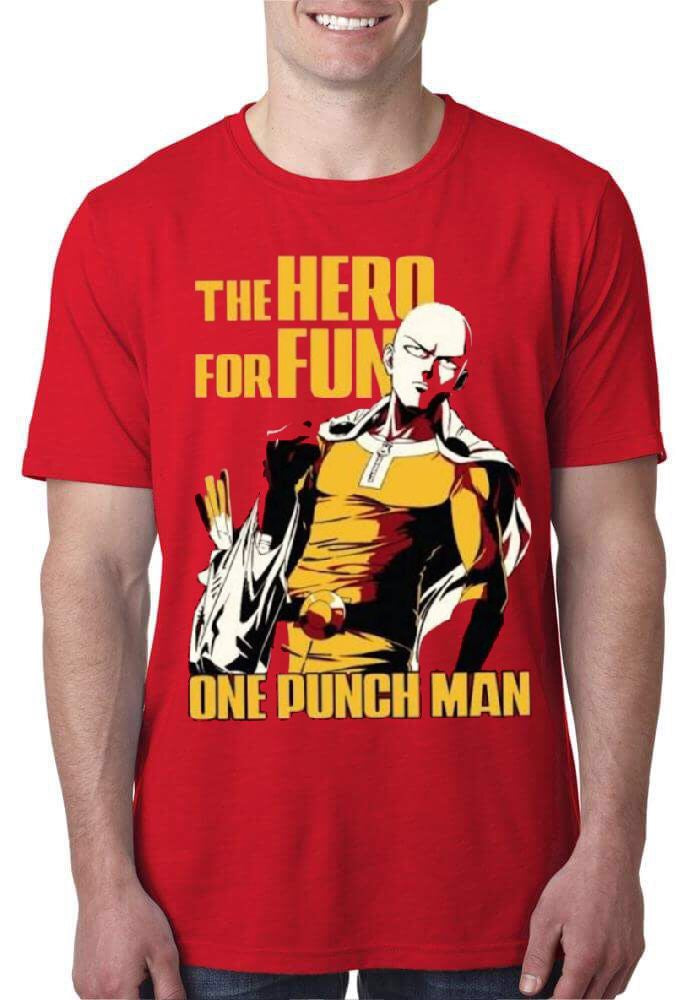 One Punch Man Red T-Shirt Hoodie, Sweatshirt | PureTeeCo.com