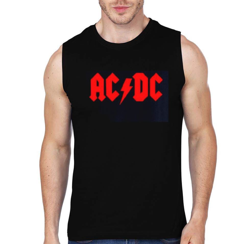 AC DC Sleeveless T-Shirt Hoodie, Sweatshirt | PureTeeCo.com