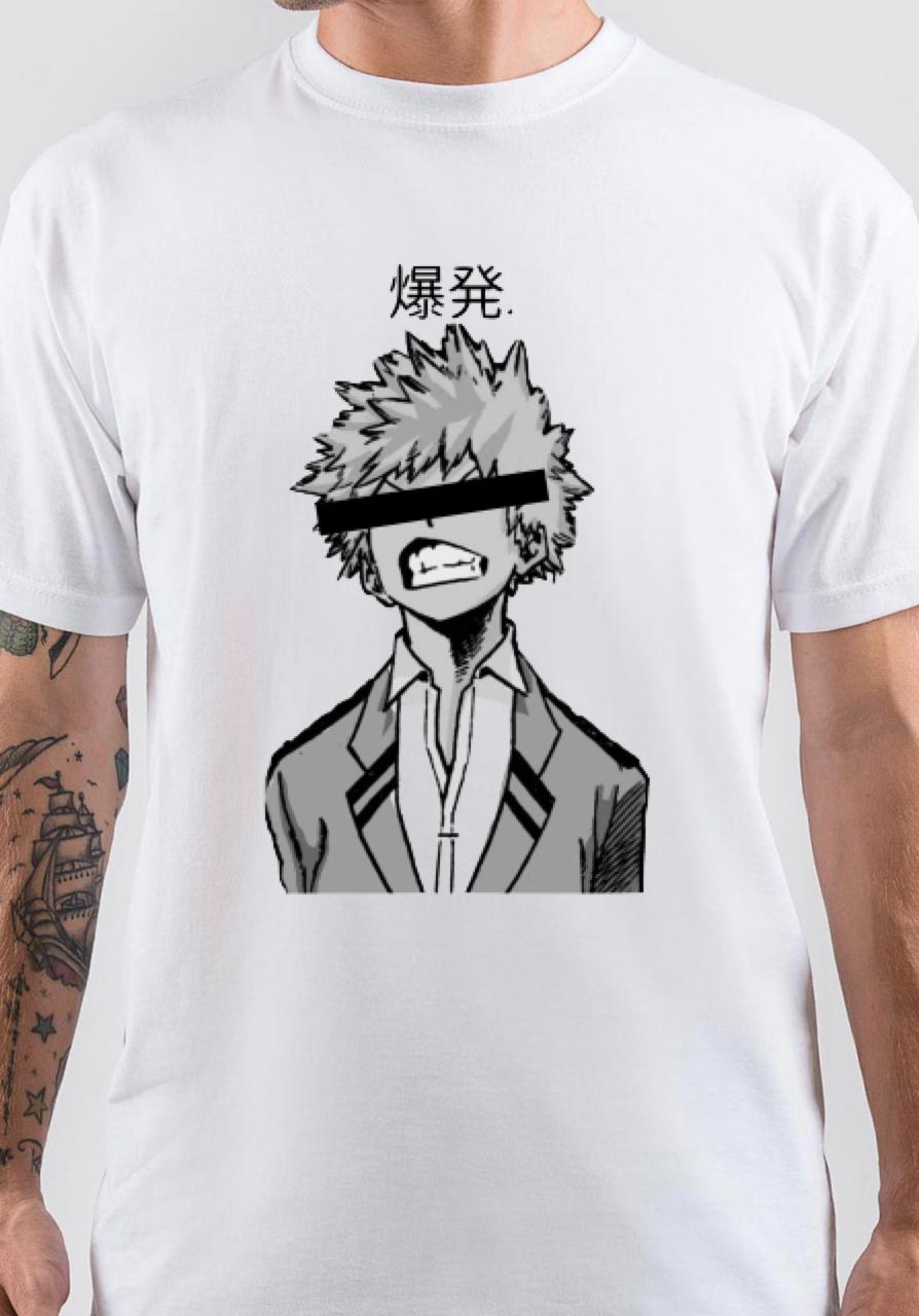katsuki bakugo White T-Shirt Hoodie, Sweatshirt | PureTeeCo.com