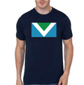 Vegan Flag Navy Blue T-Shirt Hoodie, Sweatshirt | PureTeeCo.com