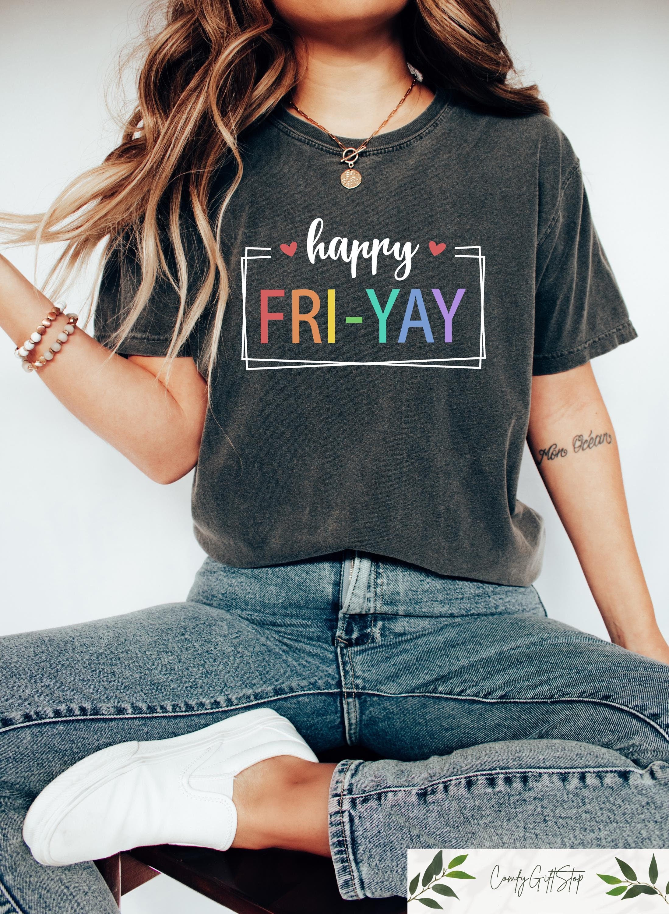 Fri-Yay Teacher Tee Friyay Teacher Teacher Teacher Teacher Friday Weekend Sweater (2)