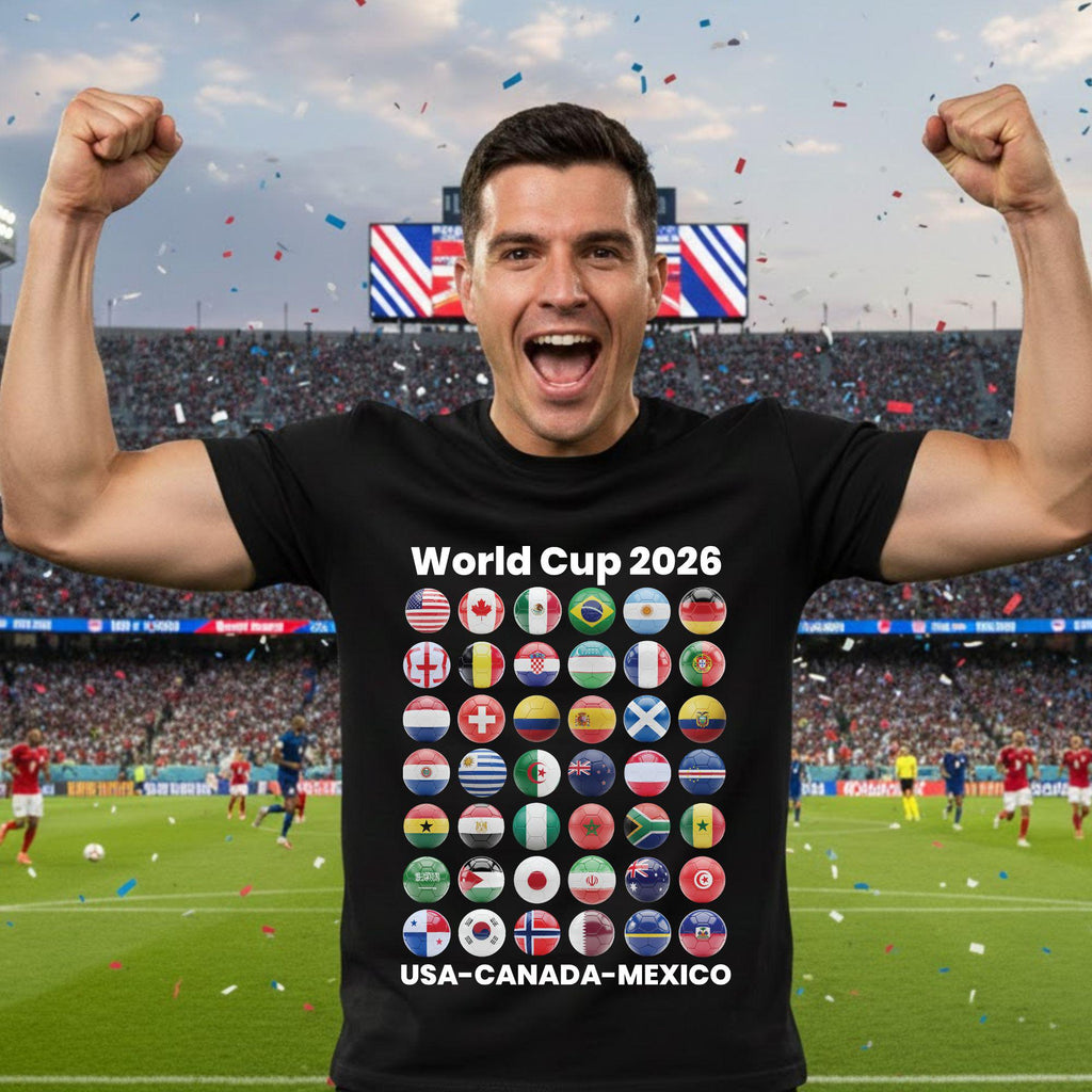 Soccer World Cup 2026 Country Ball Football Fan Game Day Tees Sports (2)