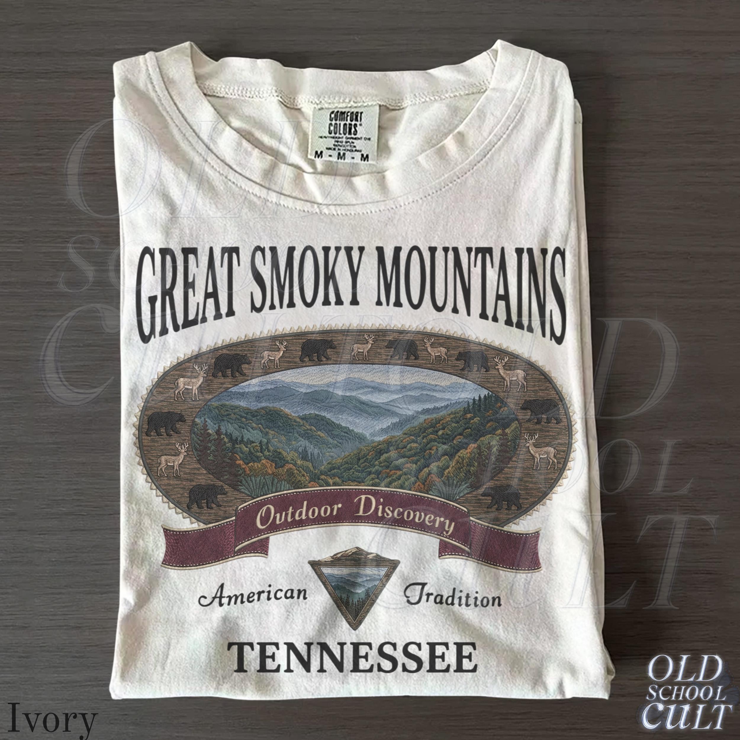Vintage Smoky Mountains Retro Comfort Colors Tennessee National Park 90s Nostalgia (2)