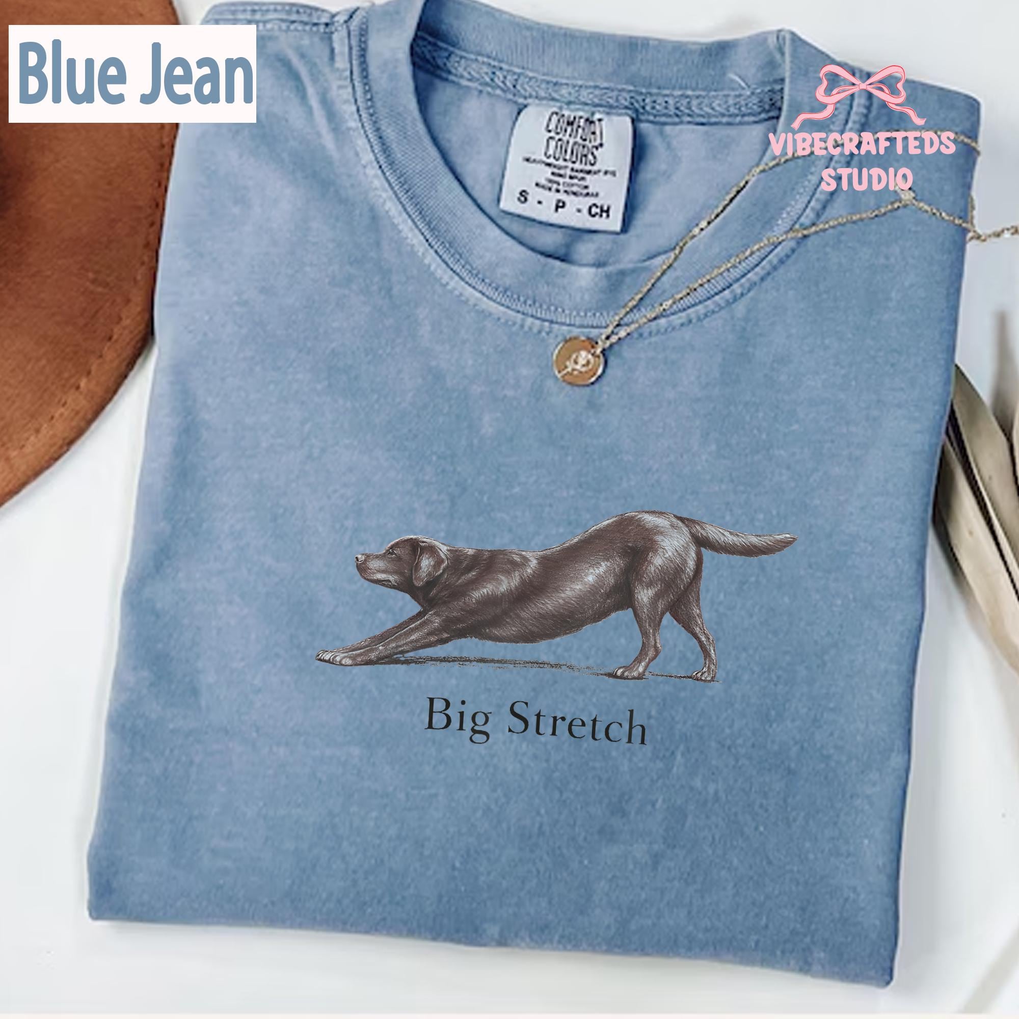 Big Stretch Chocolate Labrador Retriever Comfort Colors Stretching Lab Dog Chocolate Lab Lover Vintage Dog (2)