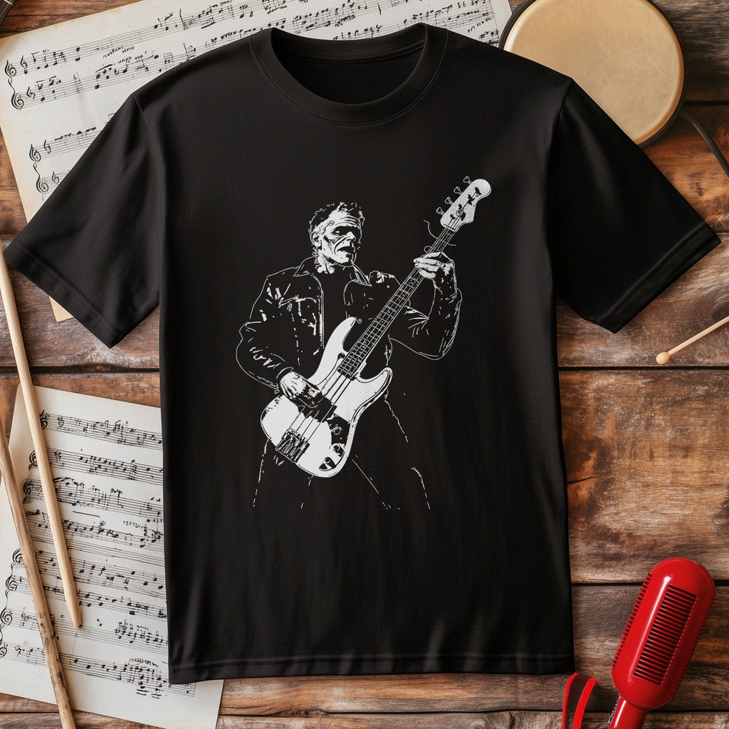 Monster Guitarist T-shirt Hoodie, Sweatshirt | PureTeeCo.com (Image 1)