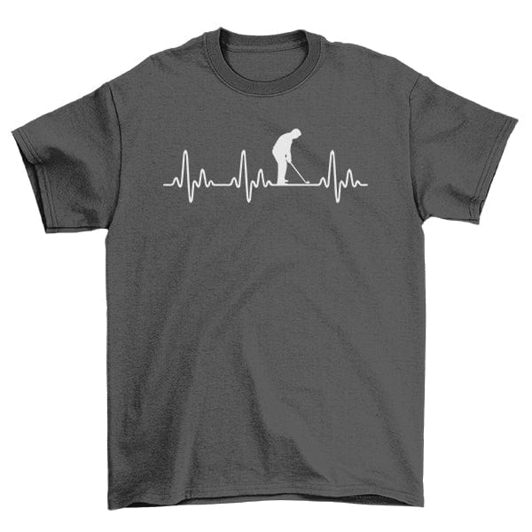 Golf Heartbeat TShirt Swing into Hoodie, Sweatshirt | PureTeeCo.com (Image 4)