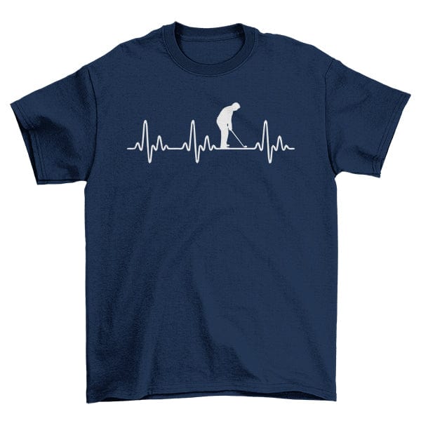 Golf Heartbeat TShirt Swing into Hoodie, Sweatshirt | PureTeeCo.com (Image 5)