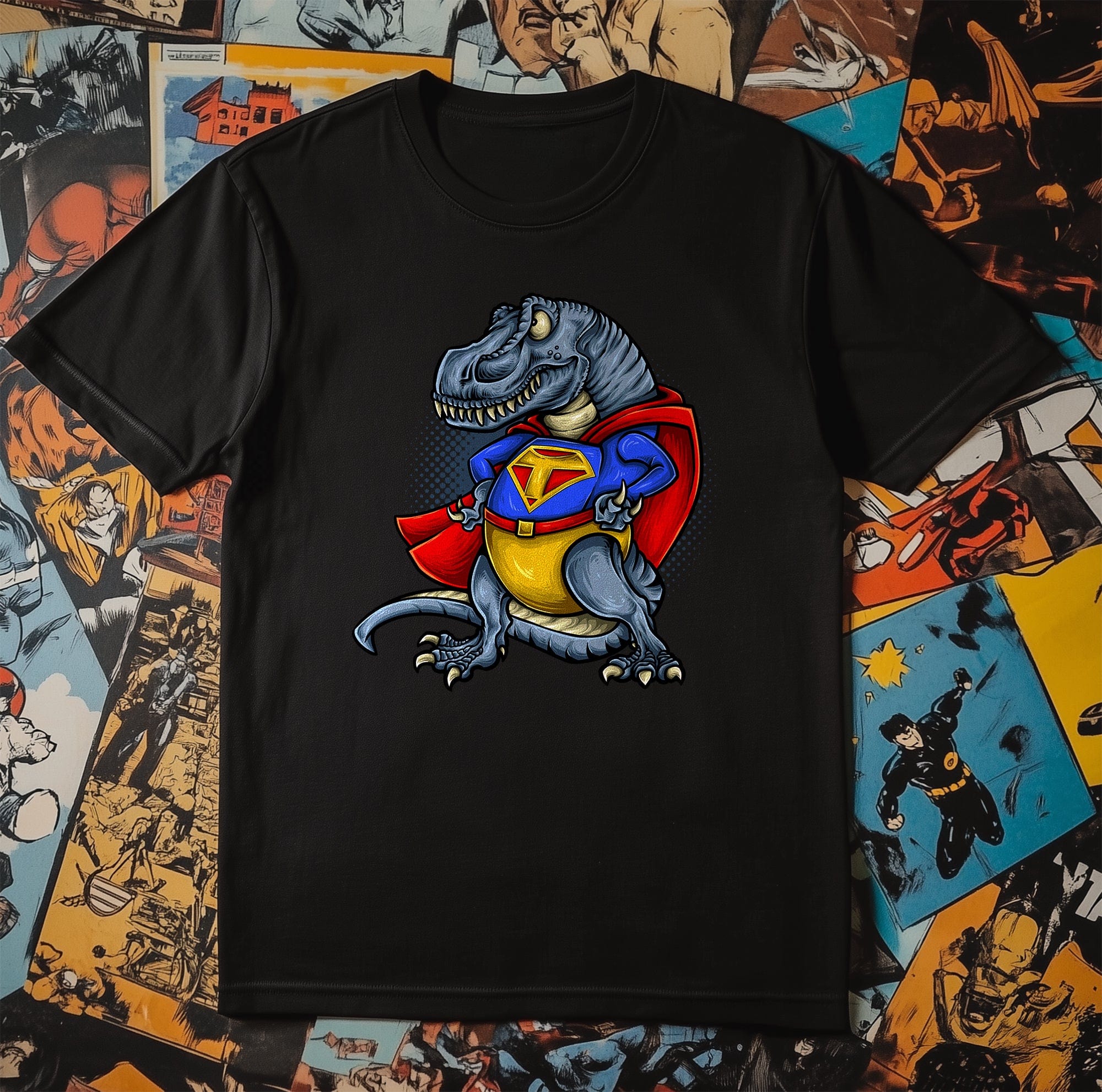 SuperT-Rex T-Shirt Hoodie, Sweatshirt | PureTeeCo.com (Image 1)