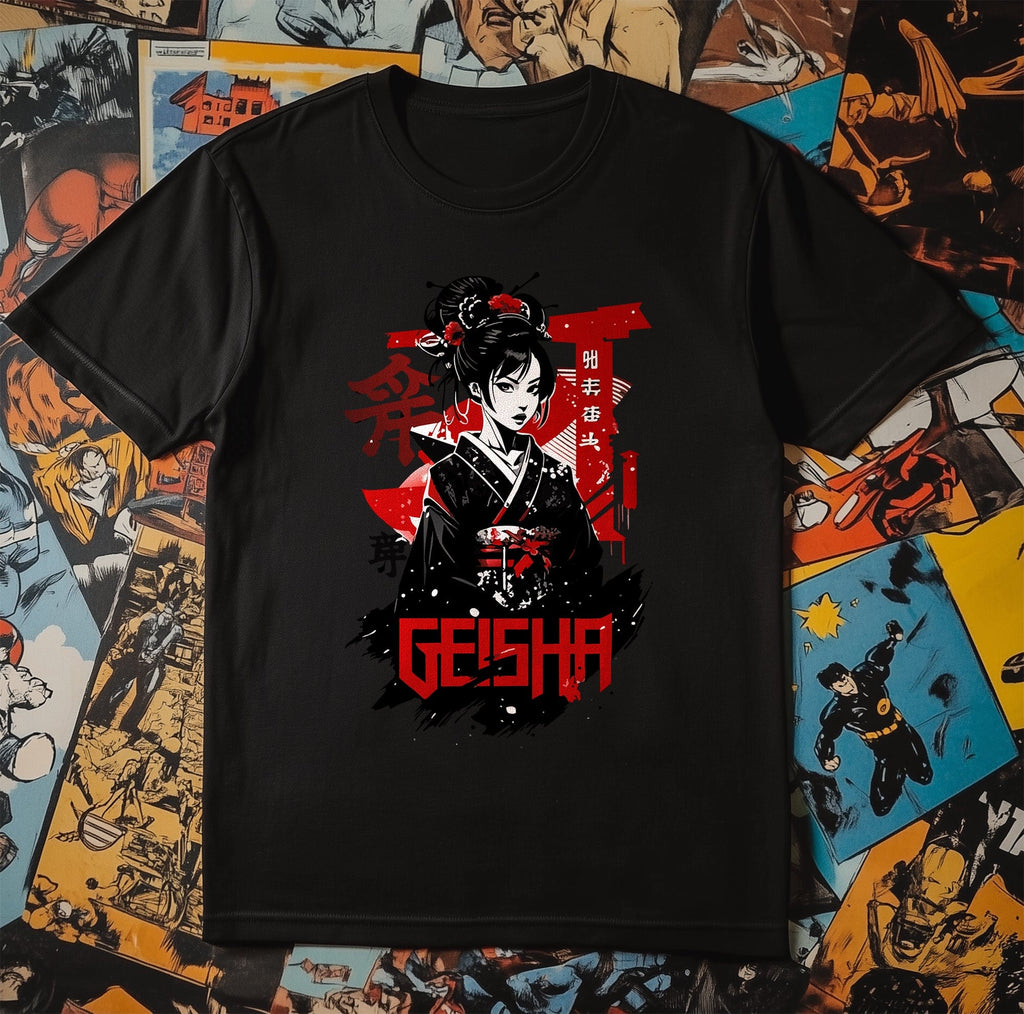 Jpan Geisha Anime T-Shirt Hoodie, Sweatshirt | PureTeeCo.com (Image 2)