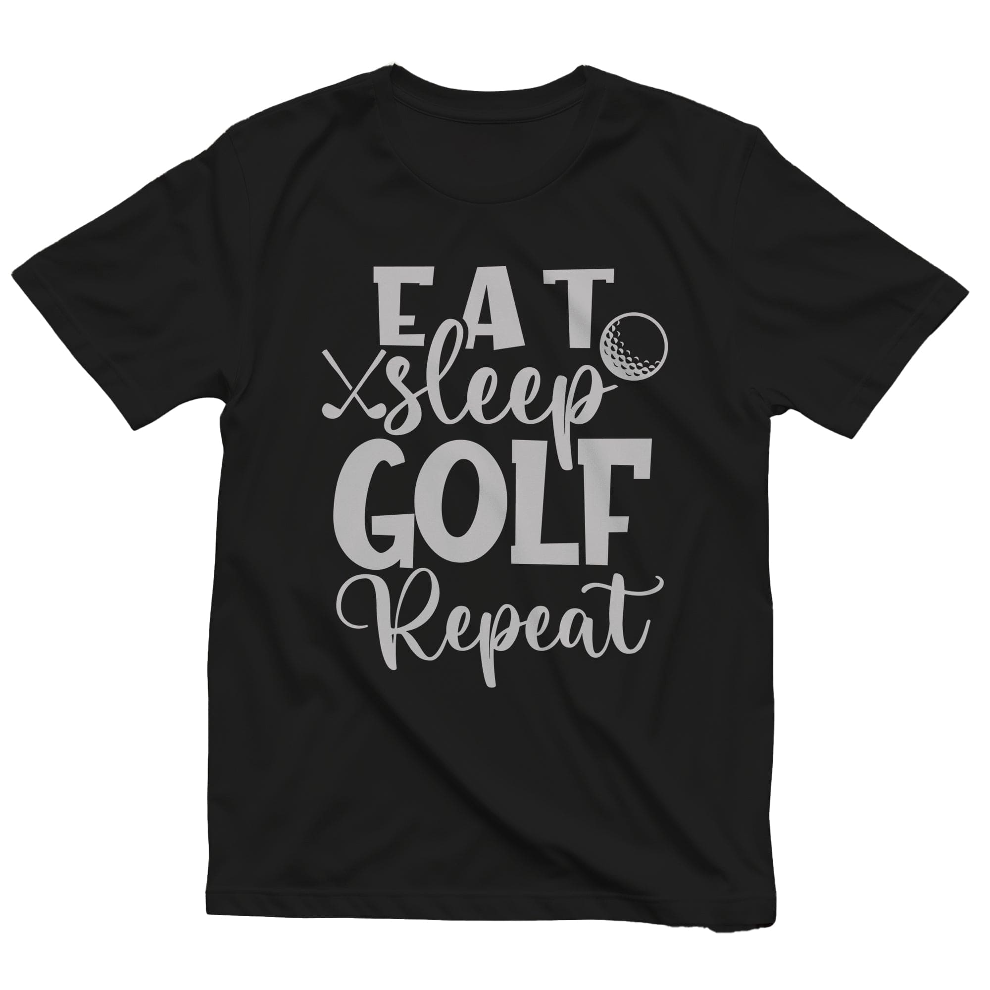 Golf-100 T-shirt: Eat, Sleep, Golf, Hoodie, Sweatshirt | PureTeeCo.com (Image 1)