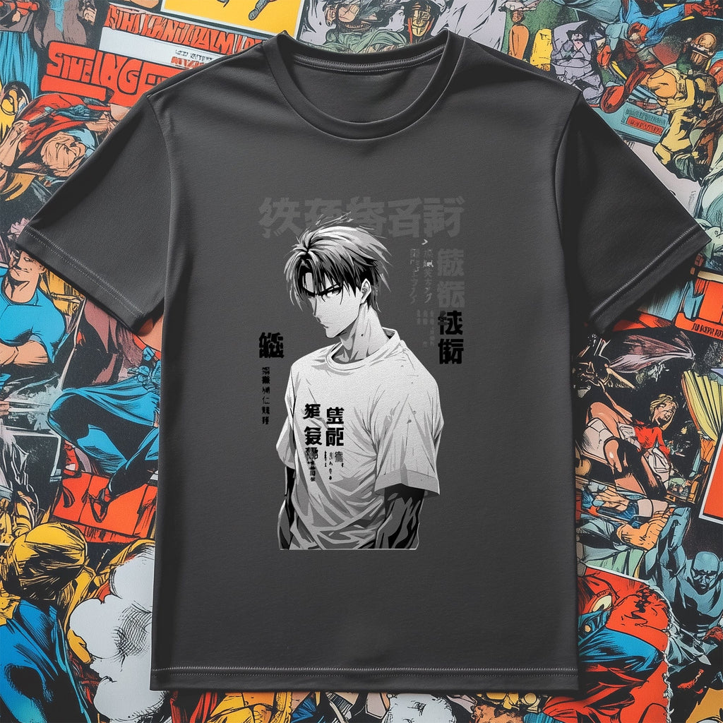 Anime Man Model T-Shirt Hoodie, Sweatshirt | PureTeeCo.com (Image 4)