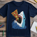 Shark Attack Pizza T-shirt - Hoodie, Sweatshirt | PureTeeCo.com (Image 1)