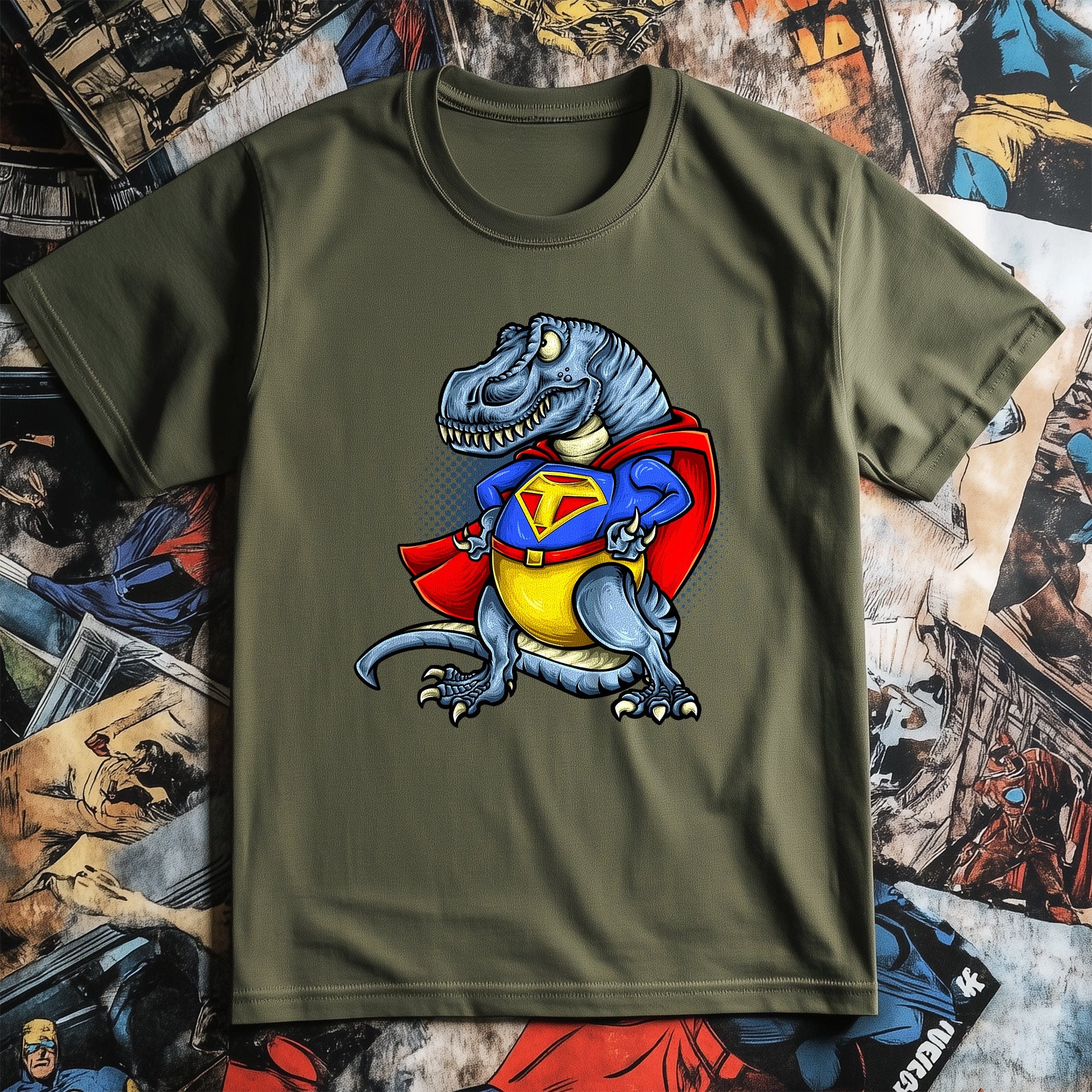 SuperT-Rex T-Shirt Hoodie, Sweatshirt | PureTeeCo.com (Image 5)