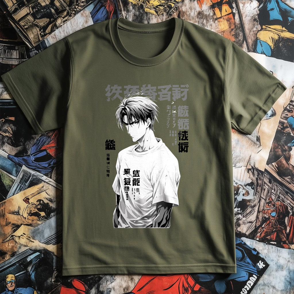 Anime Man Model T-Shirt Hoodie, Sweatshirt | PureTeeCo.com (Image 5)