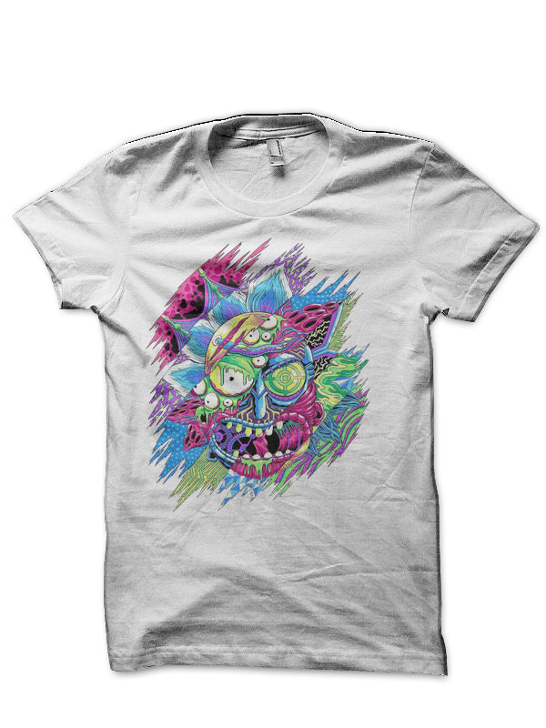 Rick And Morthy White Half Sleeve T-Shirt Hoodie, Sweatshirt | PureTeeCo.com