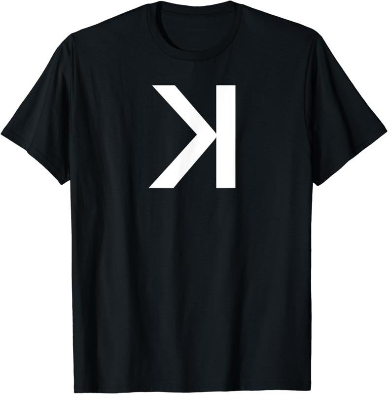 [100% Cotton] Backwards Letter K T-Shirt Hoodie, Sweatshirt | PureTeeCo.com