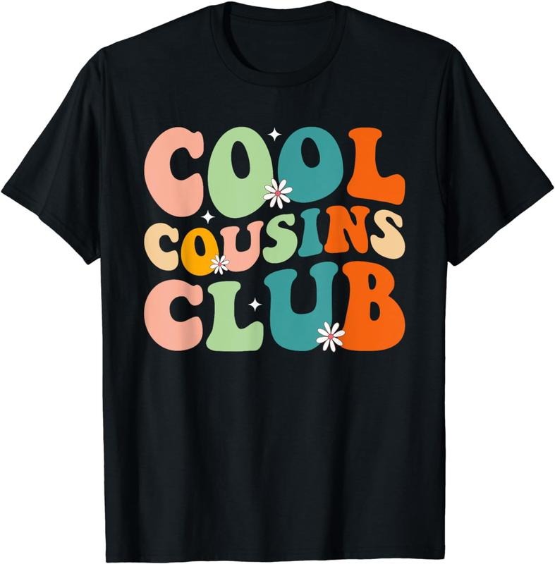 [100% Cotton] Cool Cousin Club Retro Cousin Matching Family Crew Squad T-Shirt Hoodie, Sweatshirt | PureTeeCo.com
